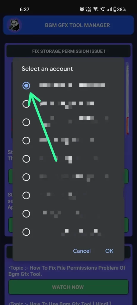 Fix Permission Issue in one click of BGM GFX Tool: Step By Step Guide